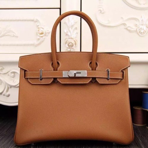 Hermes Birkin 30cm 35cm Bag In Brown Epsom Leather