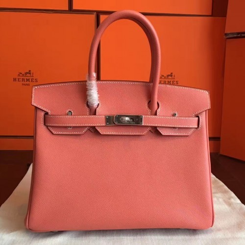 Hermes Crevette Epsom Birkin 30cm Handmade Bag