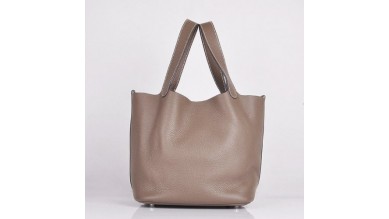 Hermes Picotin Lock Bag In Etain Leather