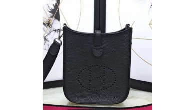 Hermes Black Evelyne II TPM Messenger Bag
