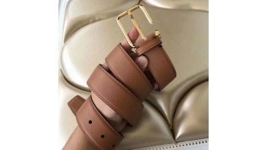 Hermes Lennox 40 MM Belt In Brown Epsom Leather