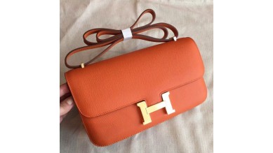 Hermes Orange Epsom Constance Elan 25cm Bag