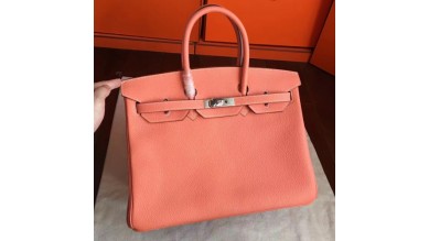 Hermes Crevette Clemence Birkin 35cm Handmade Bag