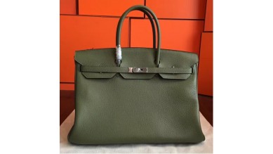 Hermes Canopee Clemence Birkin 40cm Handmade Bag