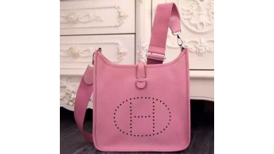 Hermes Pink Evelyne III PM Bag