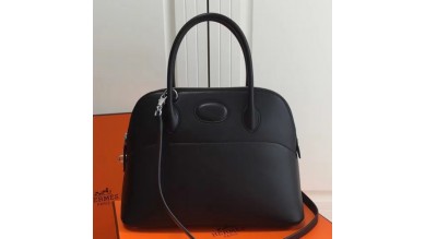 Hermes Bolide 31cm Bag In Black Swift Leather